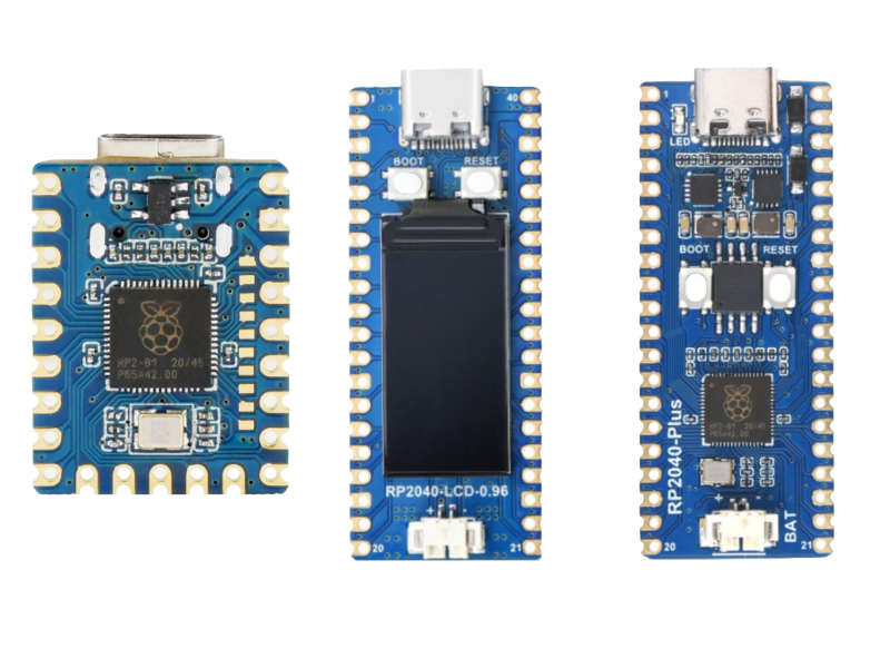 Waveshare Electronics releases 3 RP2040 New Boards